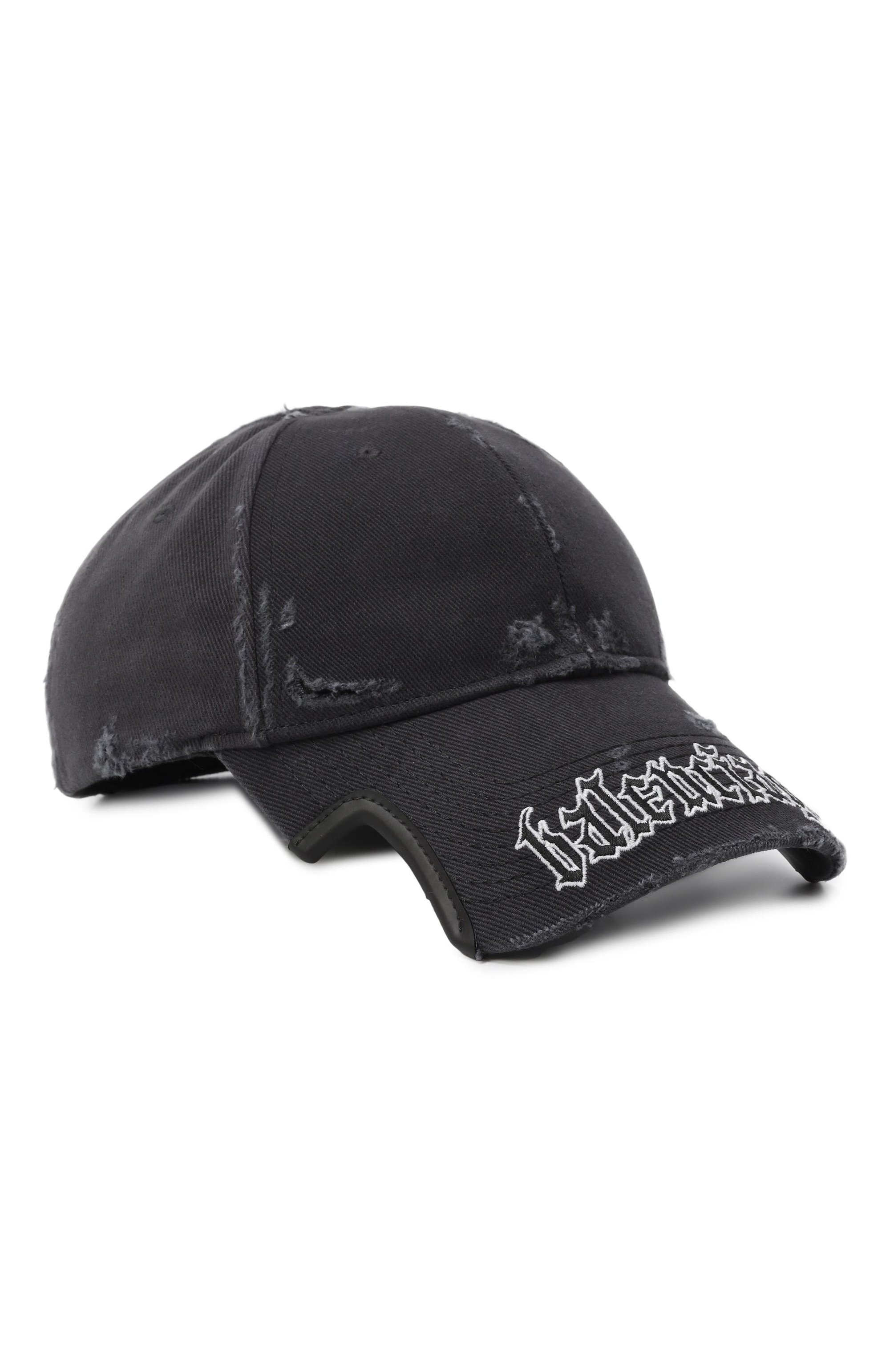 Хлопковая бейсболка BALENCIAGA темно-синего цвета по цене 64850 руб., арт. 834914/410B2, фото 1 Хлопковая бейсболка BALENCIAGA, арт. 834914/410B2, фото 1