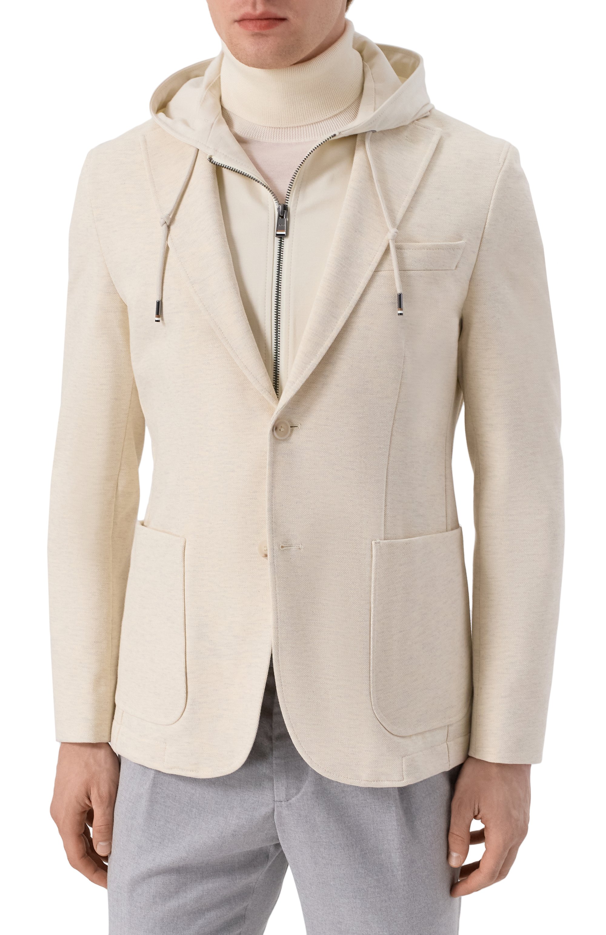 Хлопковый пиджак BOSS, арт. 50545835, фото 5