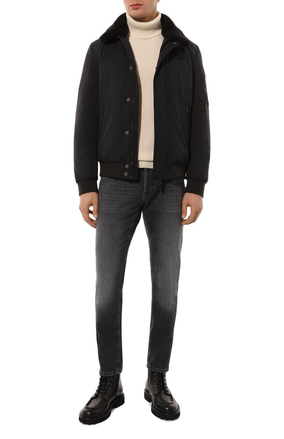 Пуховый бомбер с воротником из овчины GIMO'S, арт. 4W20.U.040.345, фото 2