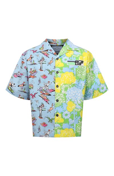 Хлопковая рубашка PRADA, арт. UCS319-1X9D-F078N-182, фото 1