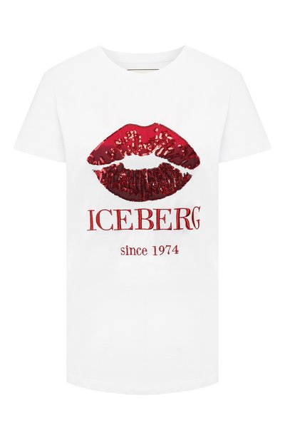 Женская хлопковая футболка ICEBERG, арт. 19E I2P0/F091/6301