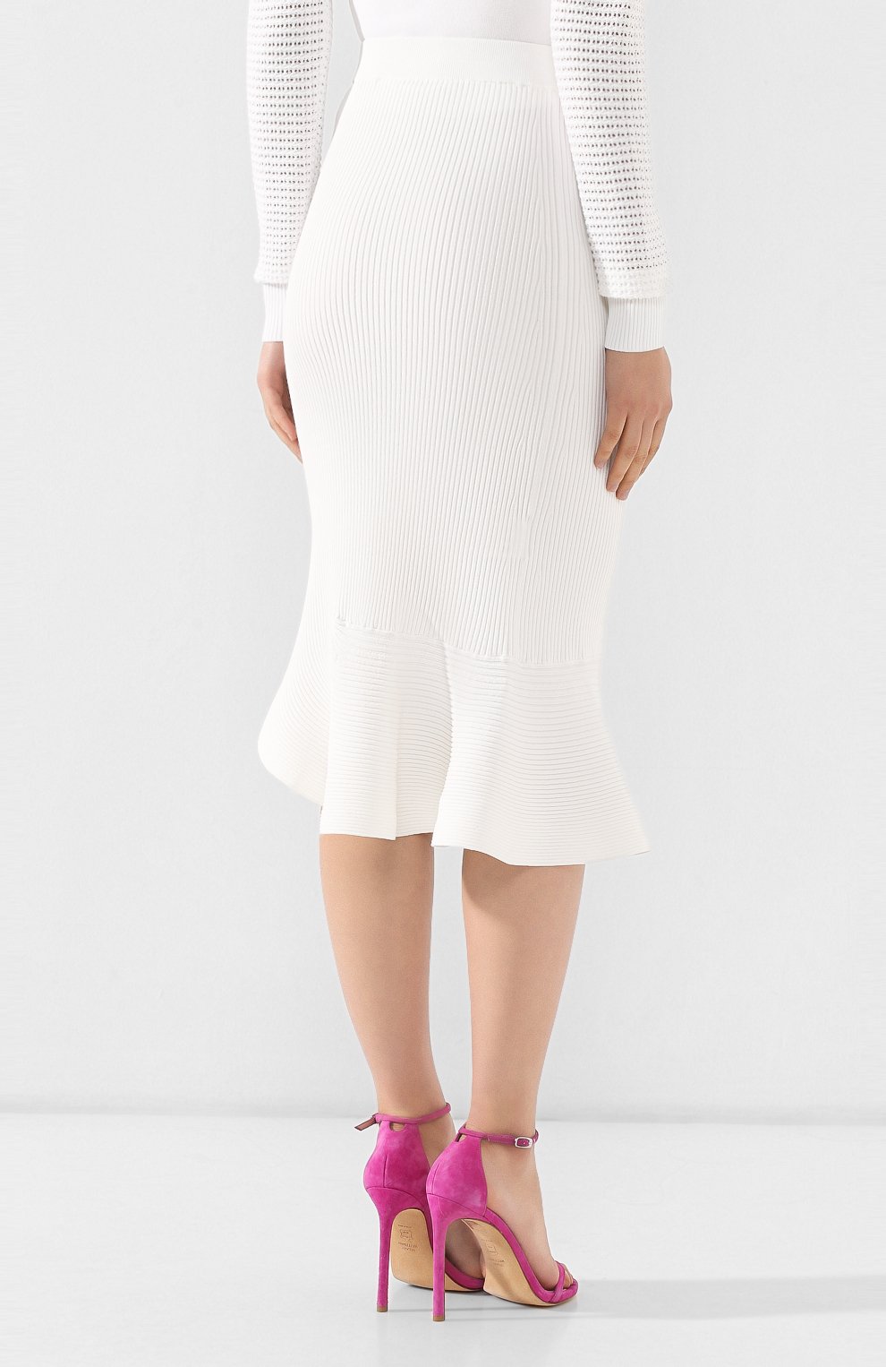 Юбка с оборкой KENZO белого цвета по цене 27600 руб., арт. 2JU549834, фото 4 Юбка с оборкой KENZO, арт. 2JU549834, фото 4
