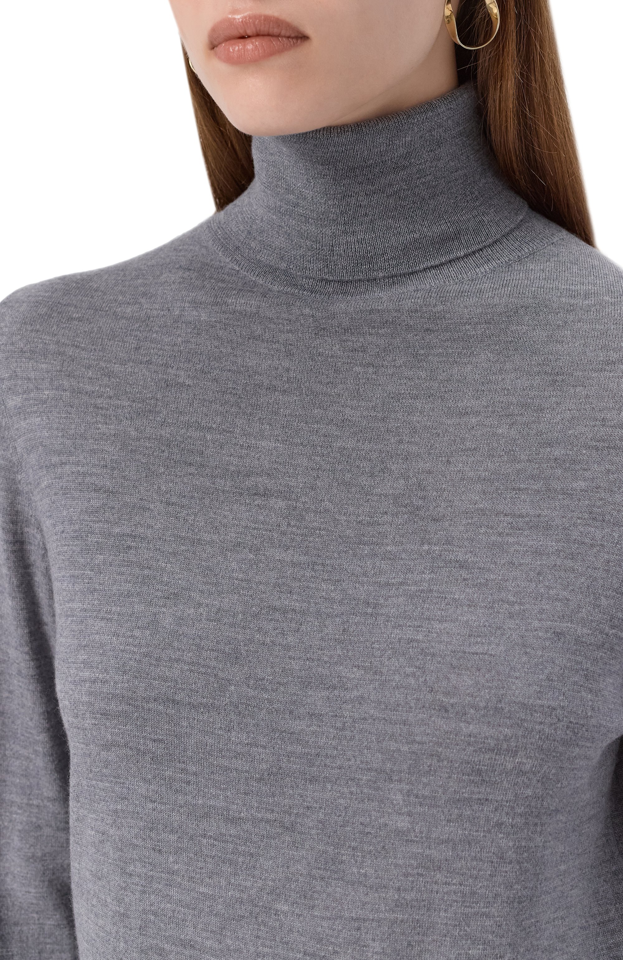Шерстяная водолазка ALLUDE, арт. 255/64012, фото 5