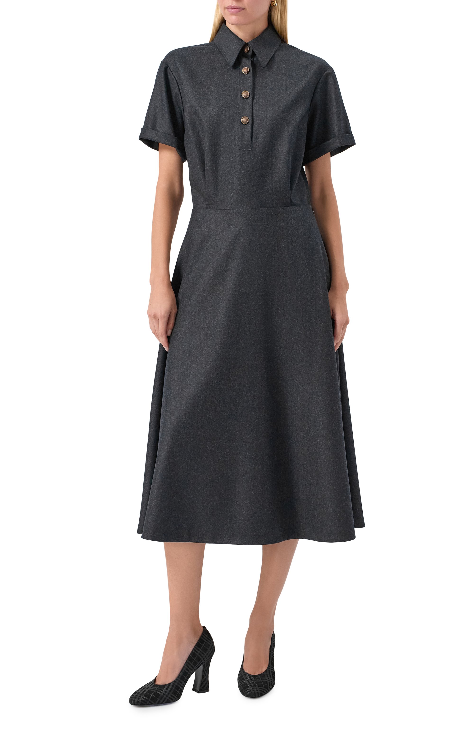 Шерстяное платье BRUNELLO CUCINELLI, арт. ME226A5416, фото 3