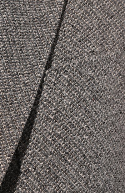 Пиджак из шерсти и хлопка CANALI серого цвета по цене 110500 руб., арт. J0147/JJ02550, фото 5 Пиджак из шерсти и хлопка CANALI, арт. J0147/JJ02550, фото 5