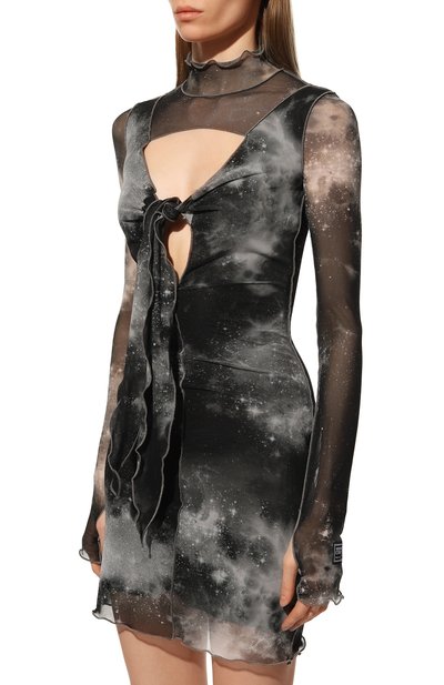 Платье VERSACE JEANS COUTURE, арт. 73HA0903-73DP903 TULLE ST PRINT SPACE/JS107, фото 3