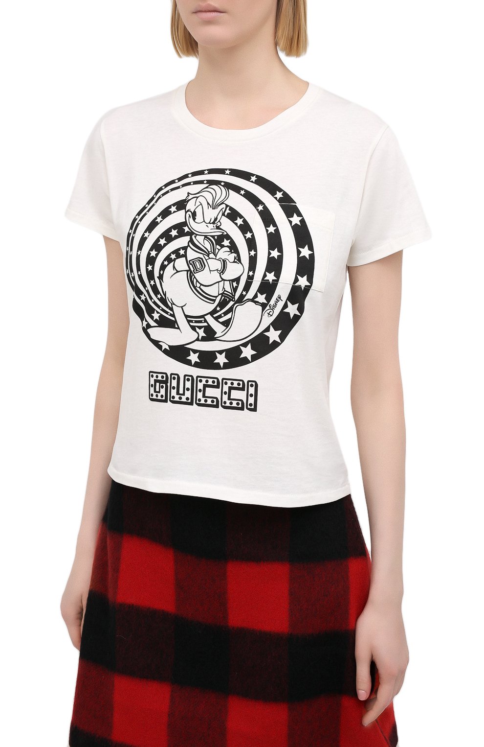 Хлопковая футболка disney x gucci GUCCI, арт. 644674/XJDBE, фото 3