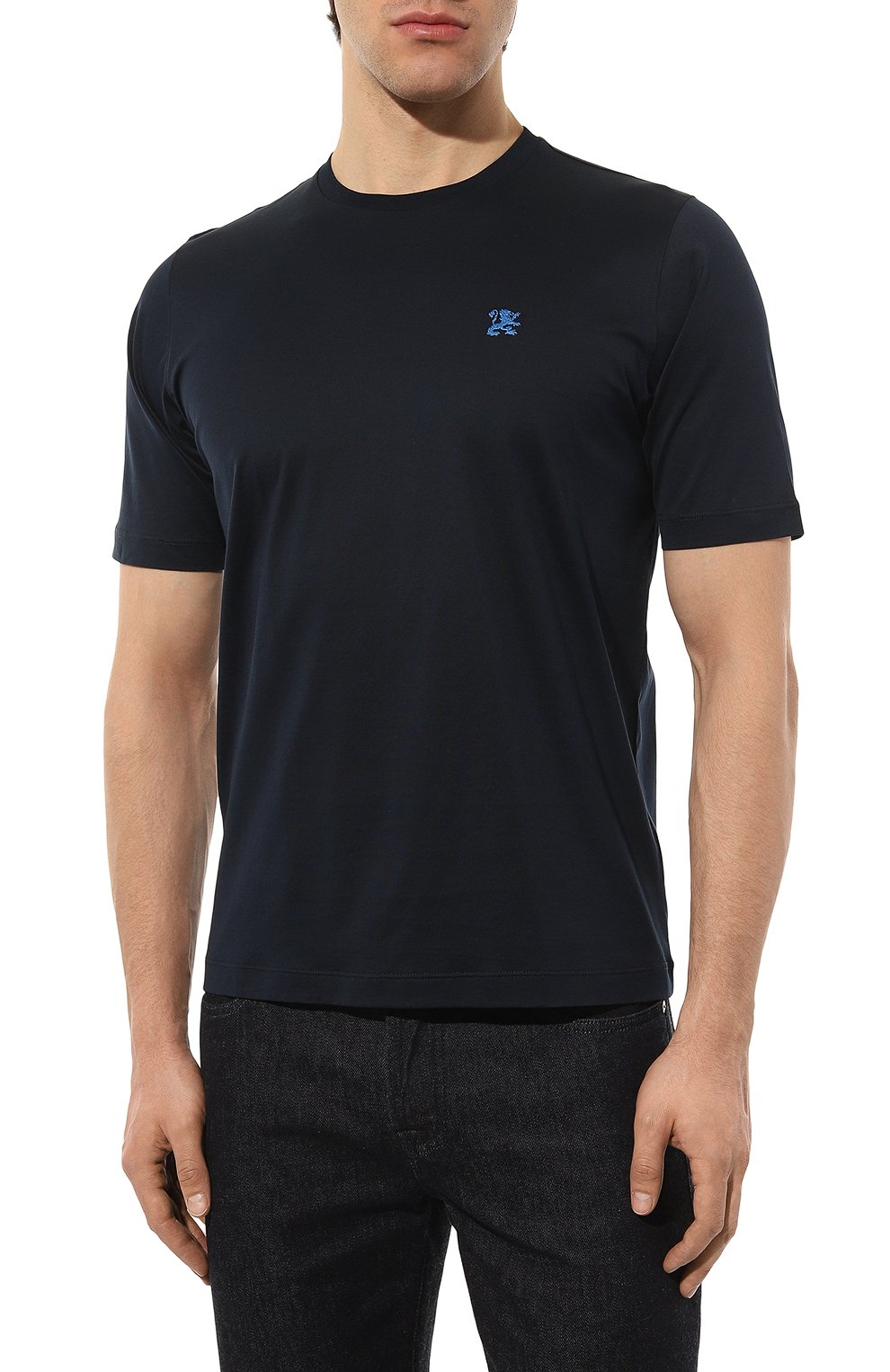 Хлопковая футболка ZILLI, арт. MBZ-NT510-MICR1/MC01, фото 3