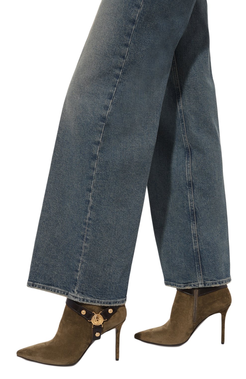 Замшевые ботильоны eva 95 BALMAIN, арт. DN0TE012/LSAL, фото 3