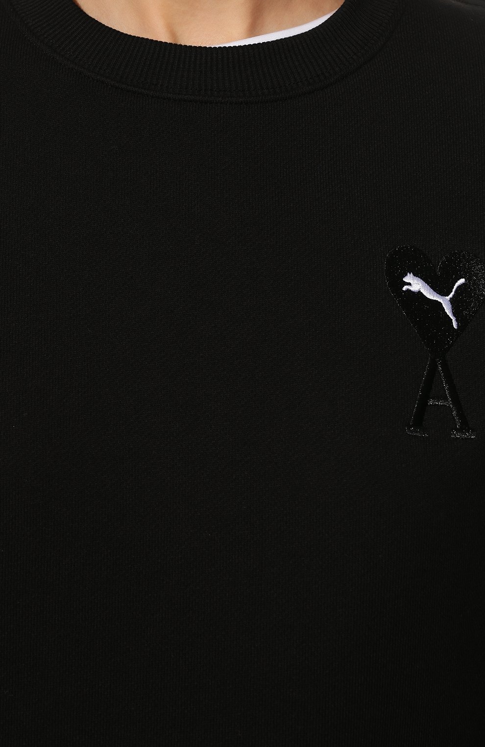 Хлопковый свитшот puma x ami PUMA, арт. 53411101, фото 5