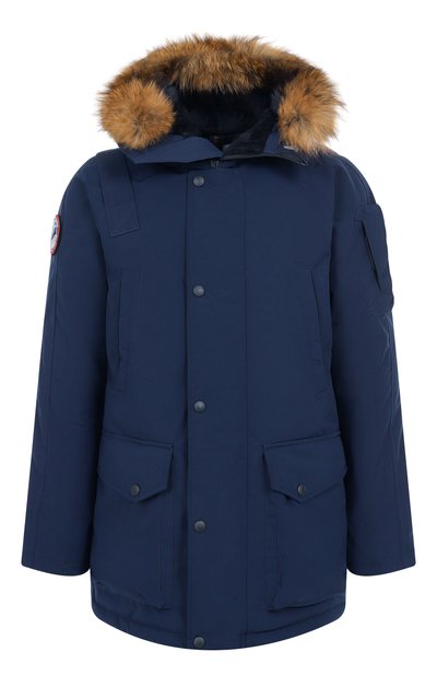 Мужская пуховик с меховой отделкой ARCTIC EXPLORER, арт. MIR_NAVY