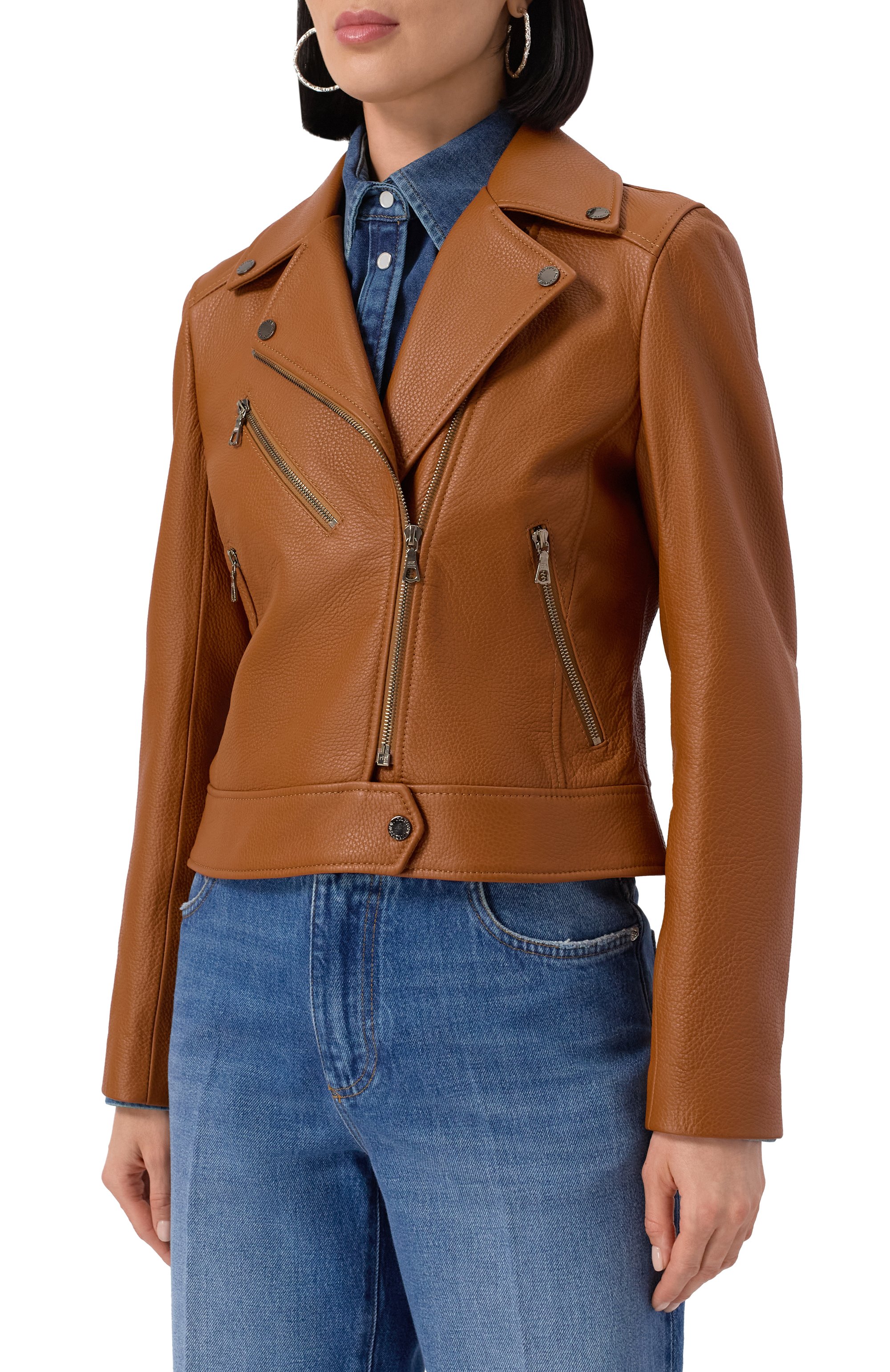 Кожаная куртка MASLOV светло-коричневого цвета по цене 187000 руб., арт. K09, фото 3 Кожаная куртка MASLOV, арт. K09, фото 3