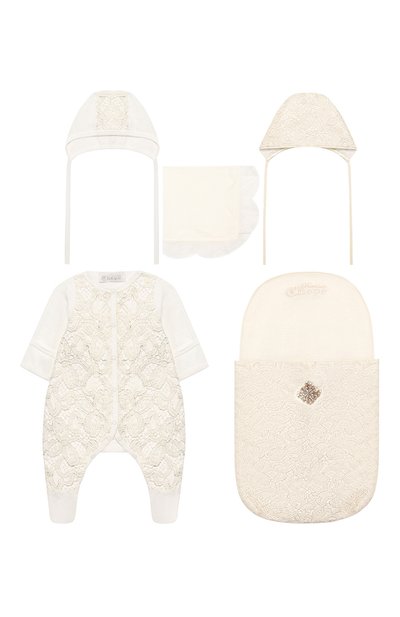 Комплект на выписку топаз CHEPE белого цвета по цене 29160 руб., арт. 051152, фото 1 Комплект на выписку топаз CHEPE, арт. 051152, фото 1