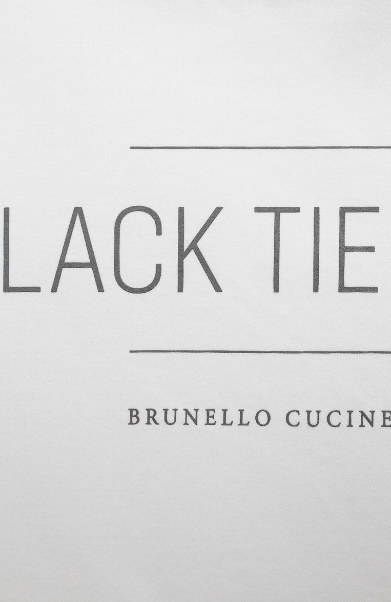 Детская хлопковая футболка BRUNELLO CUCINELLI белого цвета, арт. B0T61S153B | Фото 3 (Рукава: К�ороткие; Материал внешний: Хлопок; Мальчики Кросс-КТ: Футболка-одежда; Драгоценные камни: Проставлено; Материал сплава: Проставлено; Региональные ограничения белый список (Axapta Mercury): Не проставлено; Нос: Не проставлено)