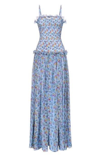 Женское плат ье из шелка и хлопка DOLCE & GABBANA, арт. F612DT/IS10C