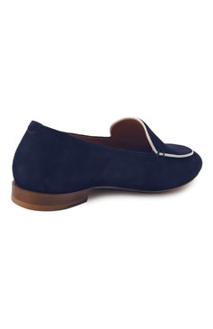 Женские замшевые лоферы KITON синего цвета, арт. D59801N0100821 | Фото 5 (Материал внутренний: Натуральная кожа; Подошва: Плоская; Драгоценные камни: Проставлено; Каблук высота: Низкий; Материал внешний: Натуральная кожа, Замша; Материал сплава: Проставлено)