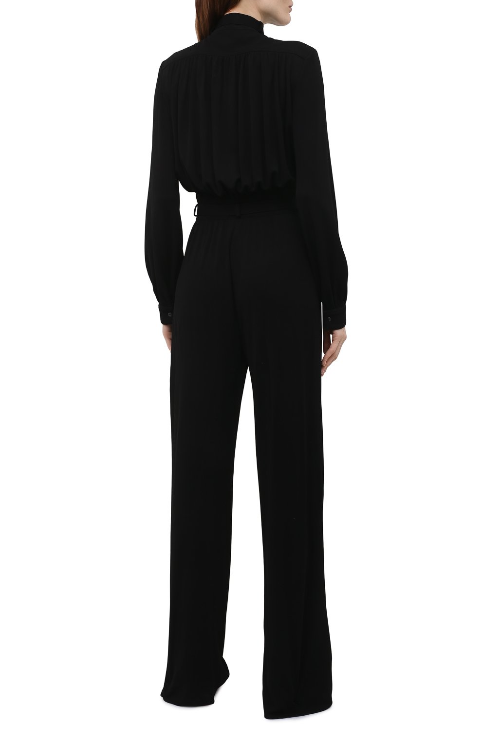 Комбинезон из вискозы TOM FORD черного цвета по цене 324500 руб., арт. TUJ093-FAX779, фото 4 Комбинезон из вискозы TOM FORD, арт. TUJ093-FAX779, фото 4