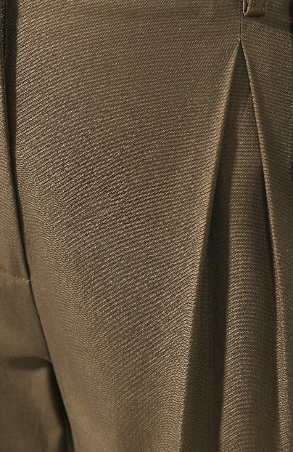 Хлопковые брюки ALEXANDER MCQUEEN хаки цвета по цене 107000 руб., арт. 606266/QFAAE, фото 5 Хлопковые брюки ALEXANDER MCQUEEN, арт. 606266/QFAAE, фото 5