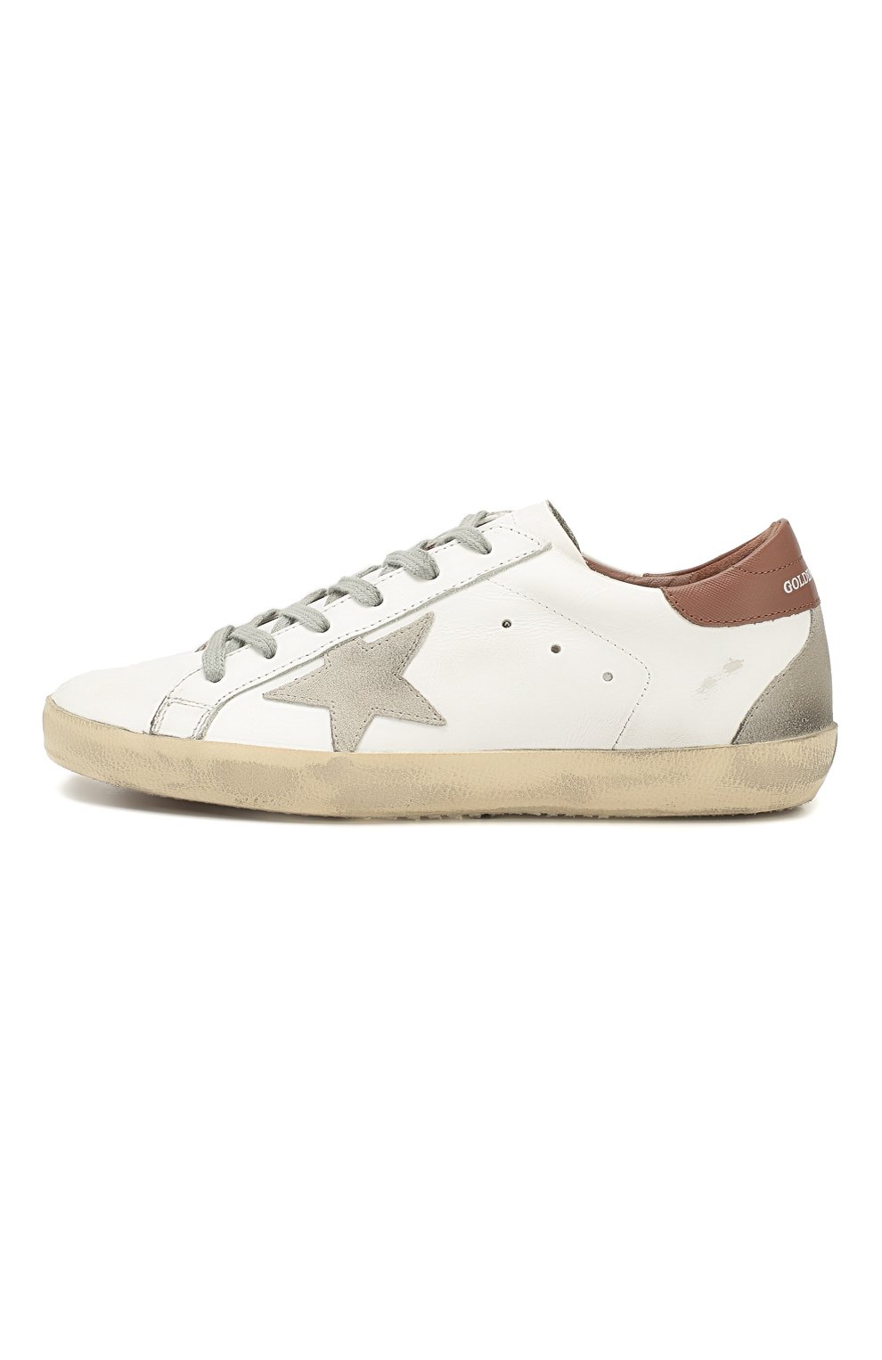 Кожаные кеды superstar GOLDEN GOOSE DELUXE BRAND, арт. G34WS590.N94, фото 3