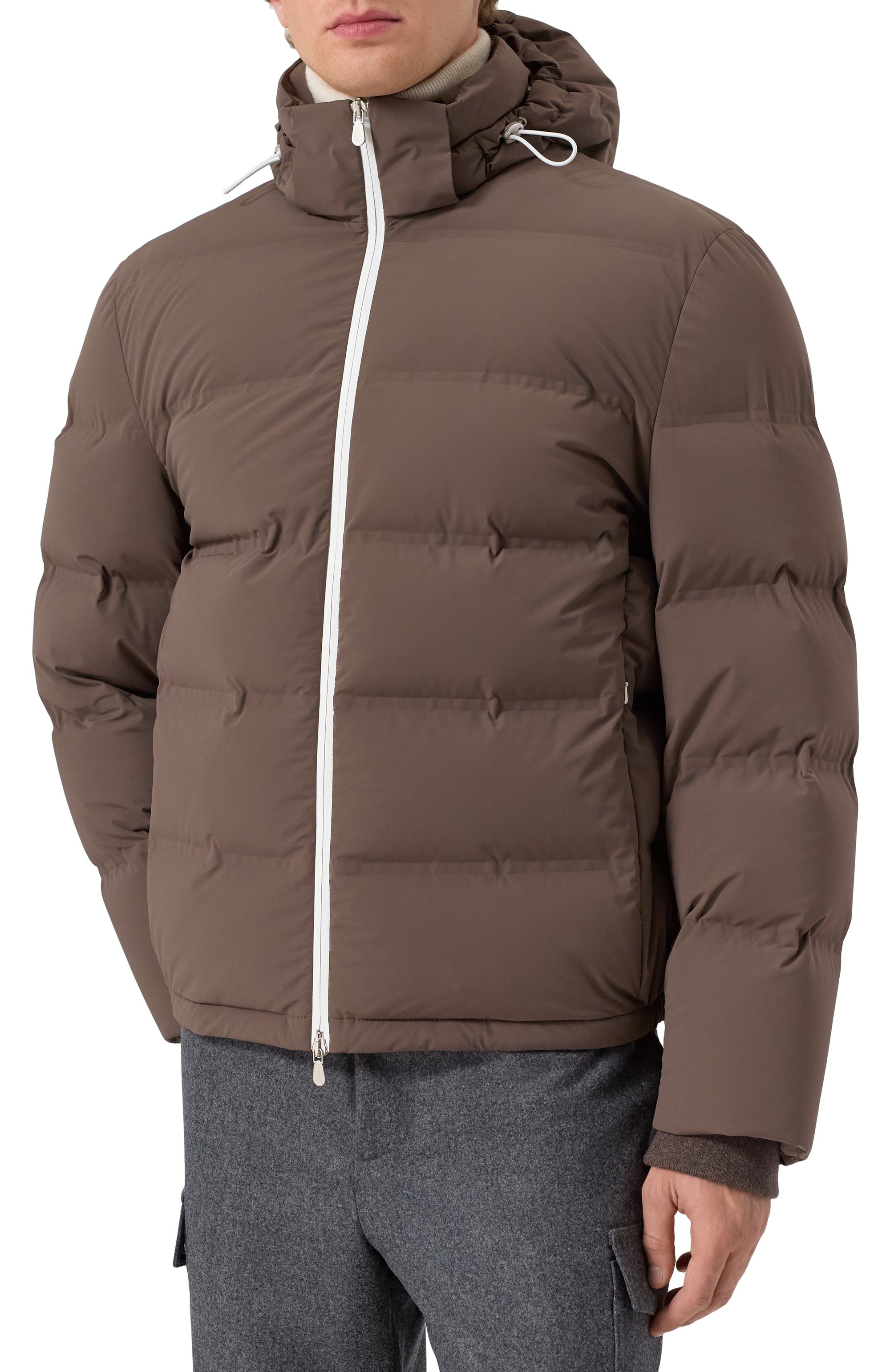 Пуховик BRUNELLO CUCINELLI коричневого цвета по цене 683500 руб., арт. MM4911836, фото 3 Пуховик BRUNELLO CUCINELLI, арт. MM4911836, фото 3