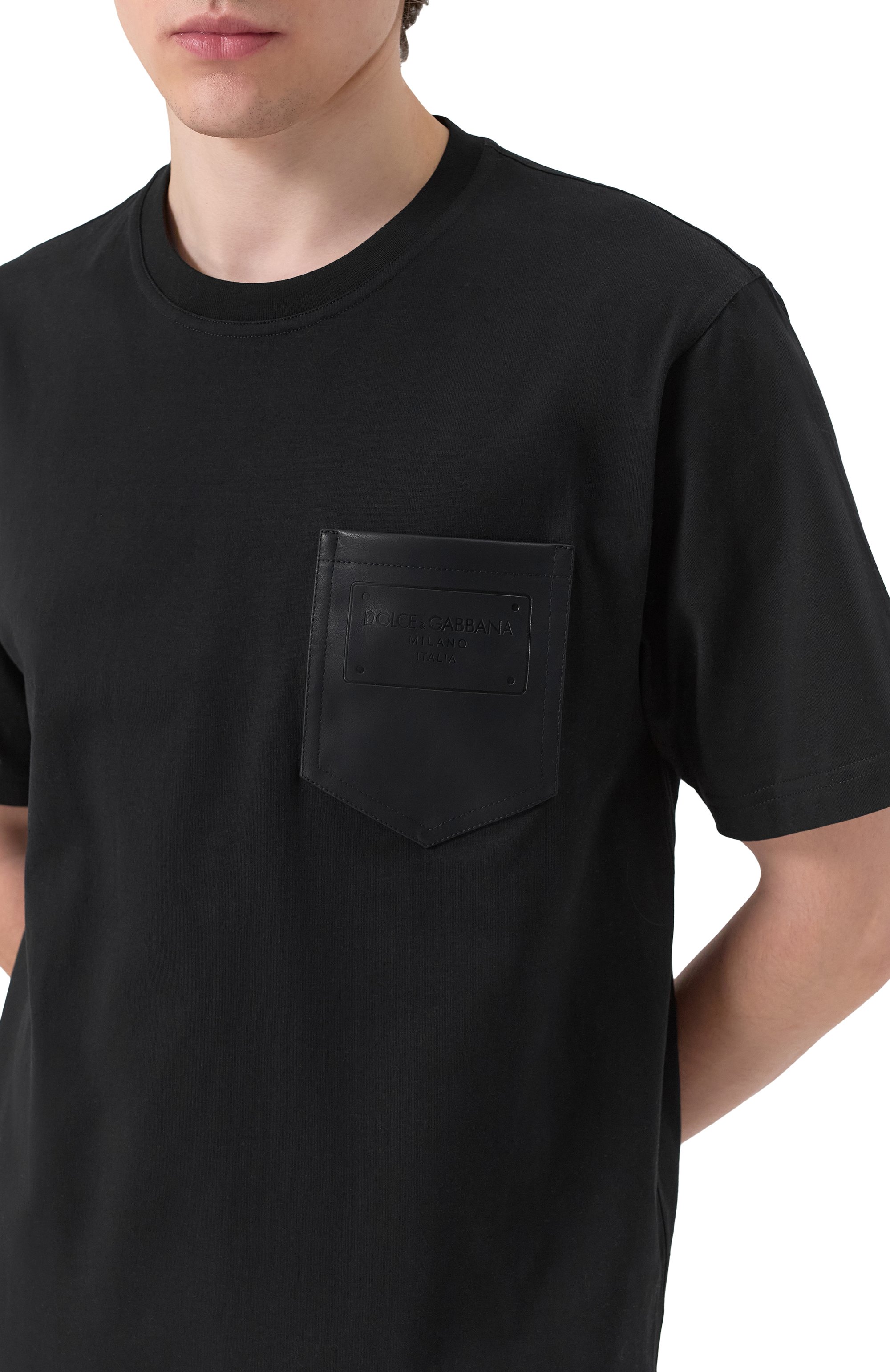 Хлопковая футболка DOLCE & GABBANA, арт. G8PN9Z/G7M3I, фото 5