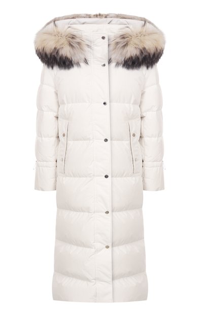 Женский пуховик MOORER, арт. BREUIL/FUR-STP