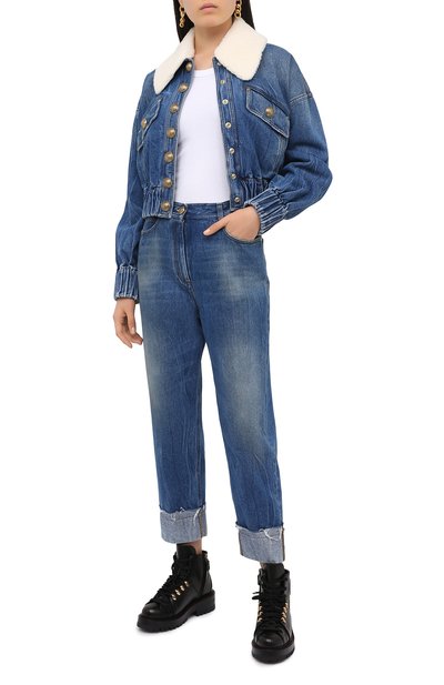 Джинсовая куртка BALMAIN синего цвета по цене 190500 руб., арт. UF18641/D059, фото 2 Джинсовая куртка BALMAIN, арт. UF18641/D059, фото 2