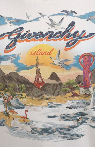 Хлопковый свитшот GIVENCHY, арт. BWJ0193Z4P, фото 5