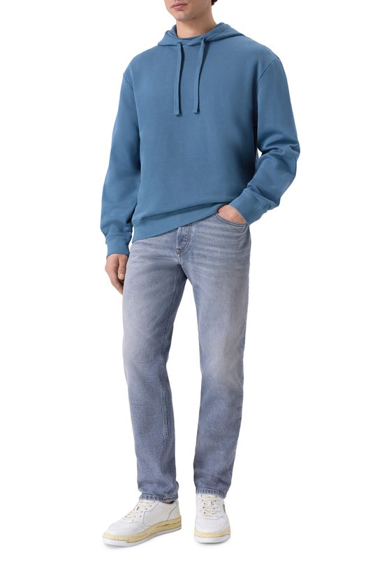 Хлопковое худи HUGO 50486478 Синий  50486478 Фото 2