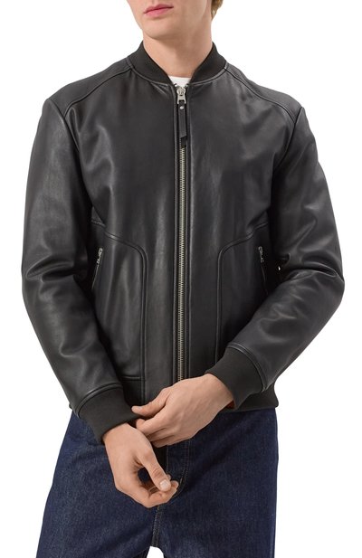 Кожаный бомбер HUGO, арт. 50481934, фото 3