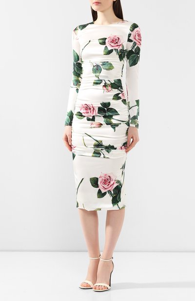 Шелковое платье DOLCE & GABBANA, арт. F6B8GT/FSAZE, фото 3