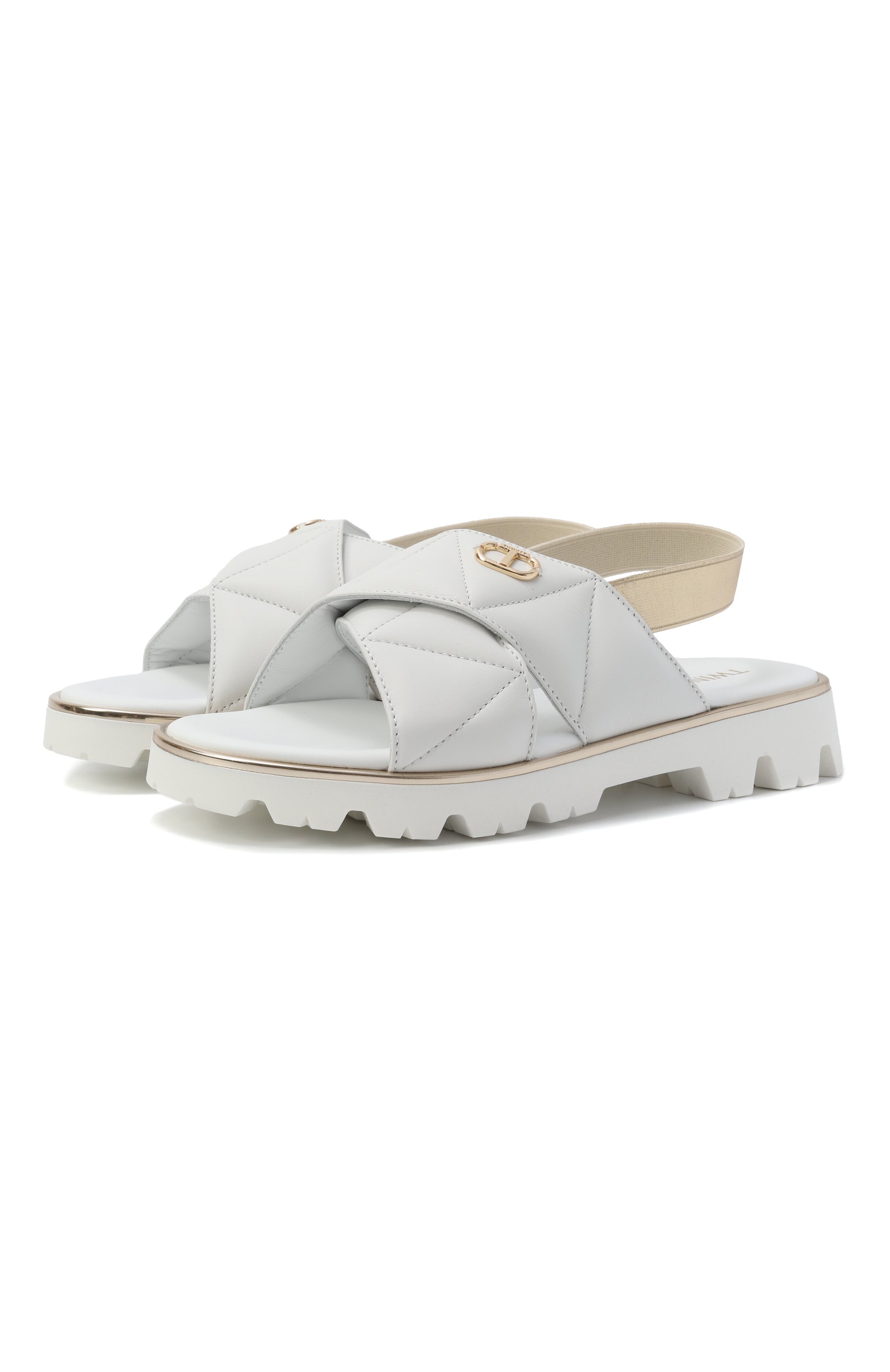 Кожаные сандалии TWINSET, арт. 251GCJ044/35-40, фото 1