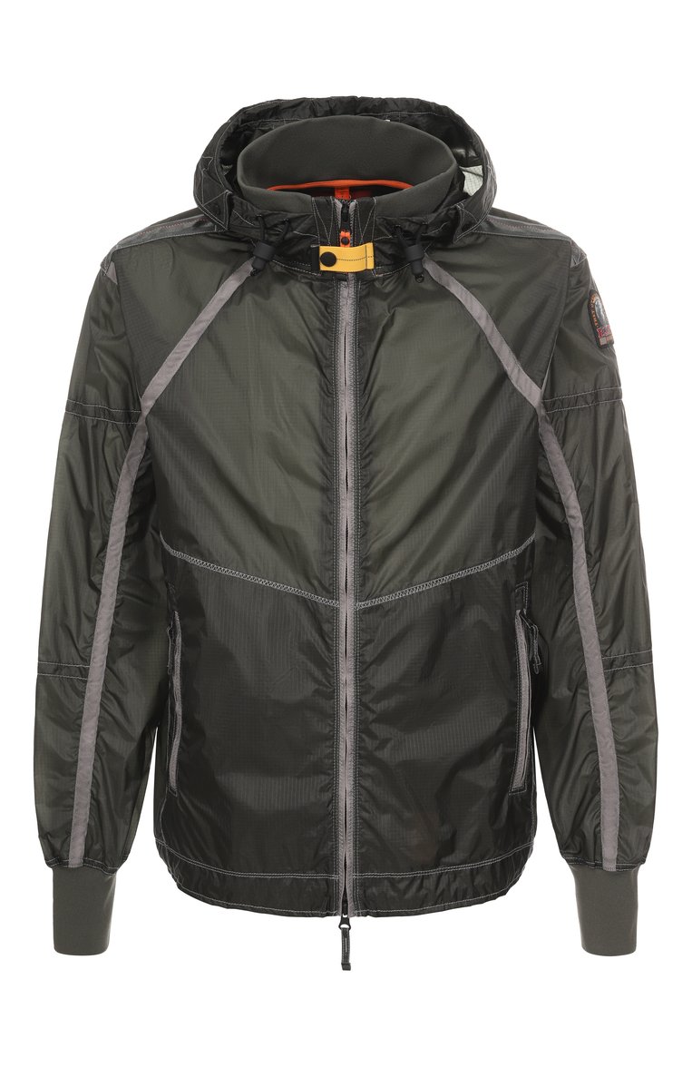 Мужская куртка PARAJUMPERS темно-зеленого цвета, арт. PMJKPX02 | Фото 1 (Материал внешний: Синтетический материал; Материал подклада: Синтетический материал; Рукава: Длинные; Длина (верхняя одежда): Короткие; Стили: Кэжуэл; Кросс-КТ: Легкие)