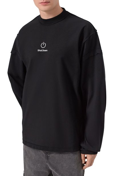 Хлопковый лонгслив VETEMENTS, арт. UH76LS790B, фото 3