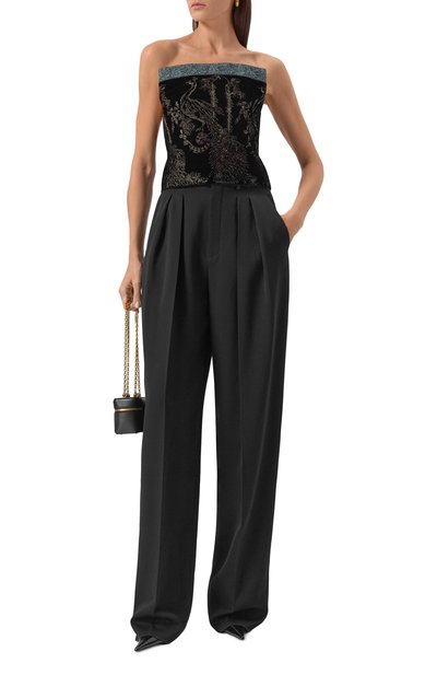 Топ-корсет из вискозы и шелка GIORGIO ARMANI, арт. GW001884/TE15473, фото 2