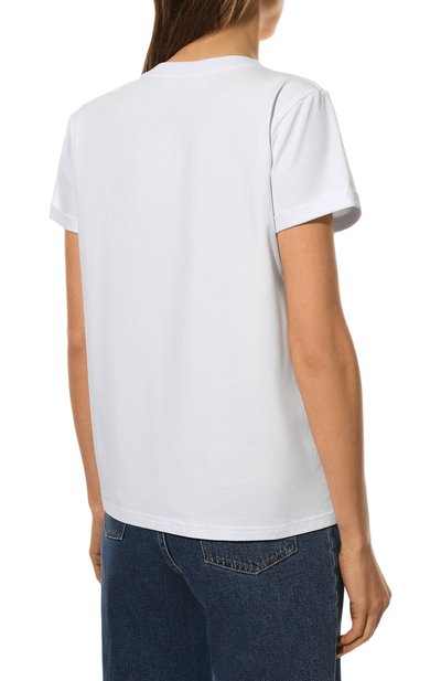 Хлопковая футболка SEVEN LAB белого цвета по цене 8190 руб., арт. T CYPN-019 white, фото 4 Хлопковая футболка SEVEN LAB, арт. T CYPN-019 white, фото 4