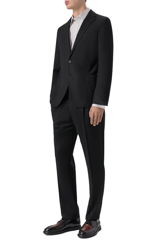 Шерстяной костюм Corneliani 26X007-2618400_SET Чёрный 26X007-2618400_SET