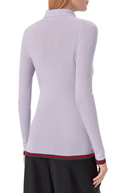 Поло из кашемира и шелка GUCCI, арт. 810315/XKD8J, фото 4