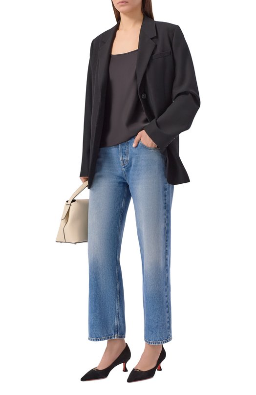 Замшевые туфли Santoni WDIG71917HA2NHZW Чёрный  WDIG71917HA2NHZW Фото 3