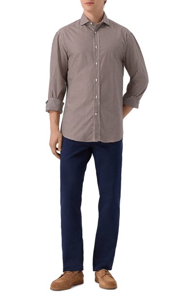 Хлопковая рубашка BRUNELLO CUCINELLI, арт. MY6471718, фото 2