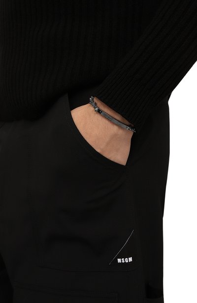 Браслет ALEXANDER MCQUEEN темно-серого цвета по цене 57150 руб., арт. 554588/J160B, фото 2 Браслет ALEXANDER MCQUEEN, арт. 554588/J160B, фото 2