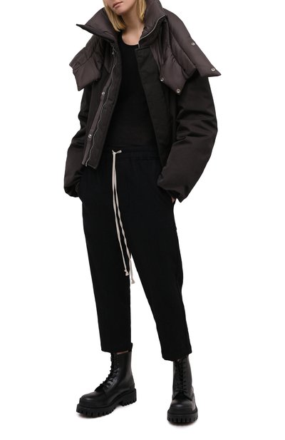 Брюки из хлопка и шерсти RICK OWENS, арт. RP20F2303/WCF, фото 2