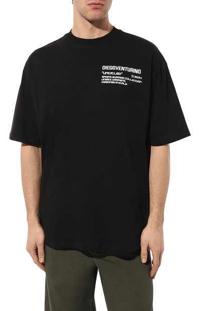 Хлопковая футболка DIEGO VENTURINO, арт. D3S4TS0BASIC2, фото 3