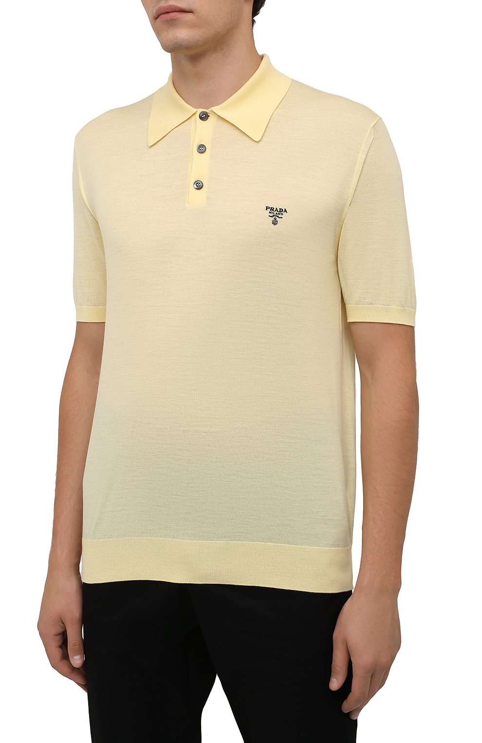 Шерстяное поло PRADA, арт. UMB267-1ZLE-F0032-212, фото 3