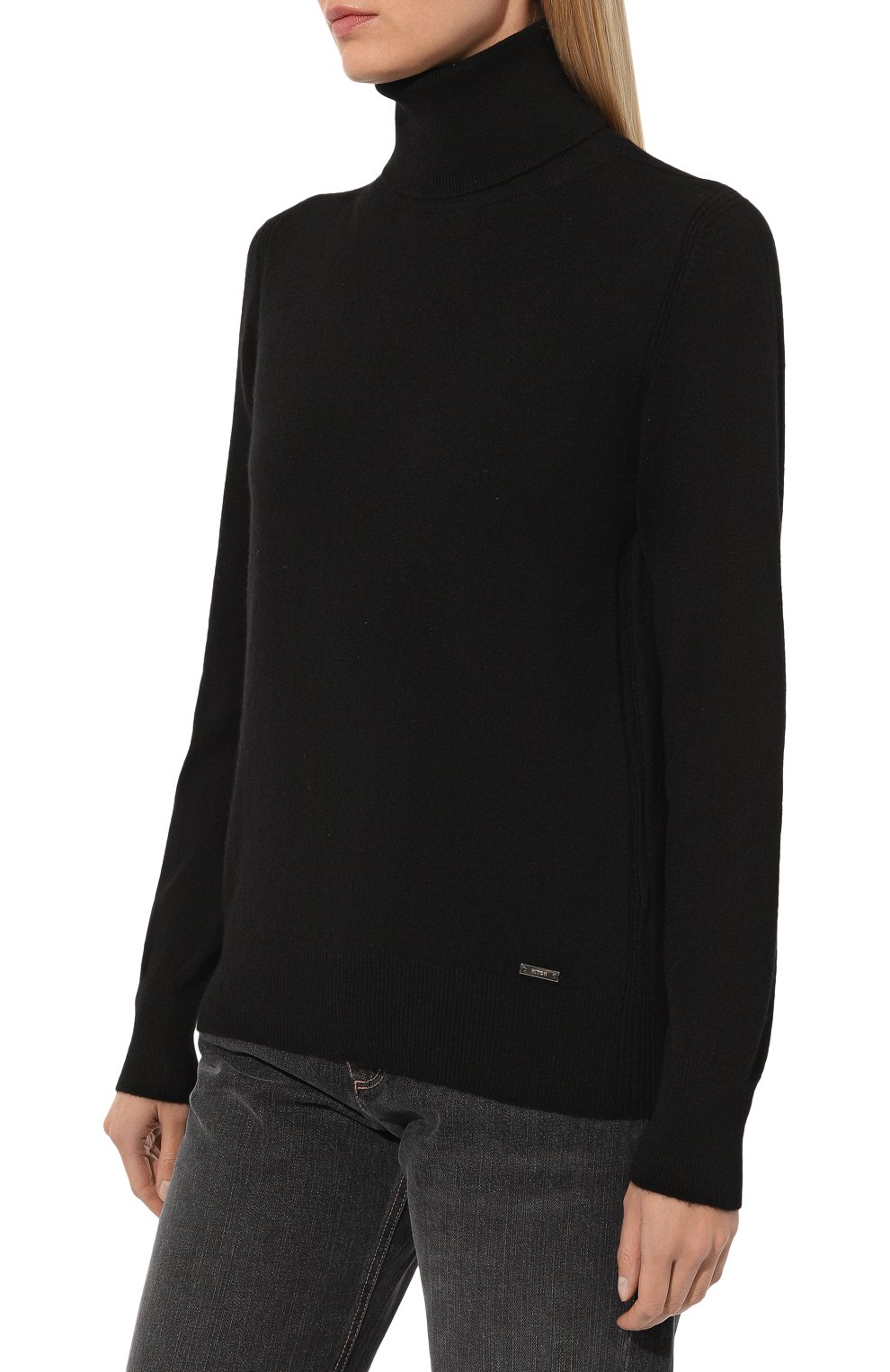Кашемировая водолазка KITON черного цвета по цене 107000 руб., арт. D587034000240002, фото 3 Кашемировая водолазка KITON, арт. D587034000240002, фото 3
