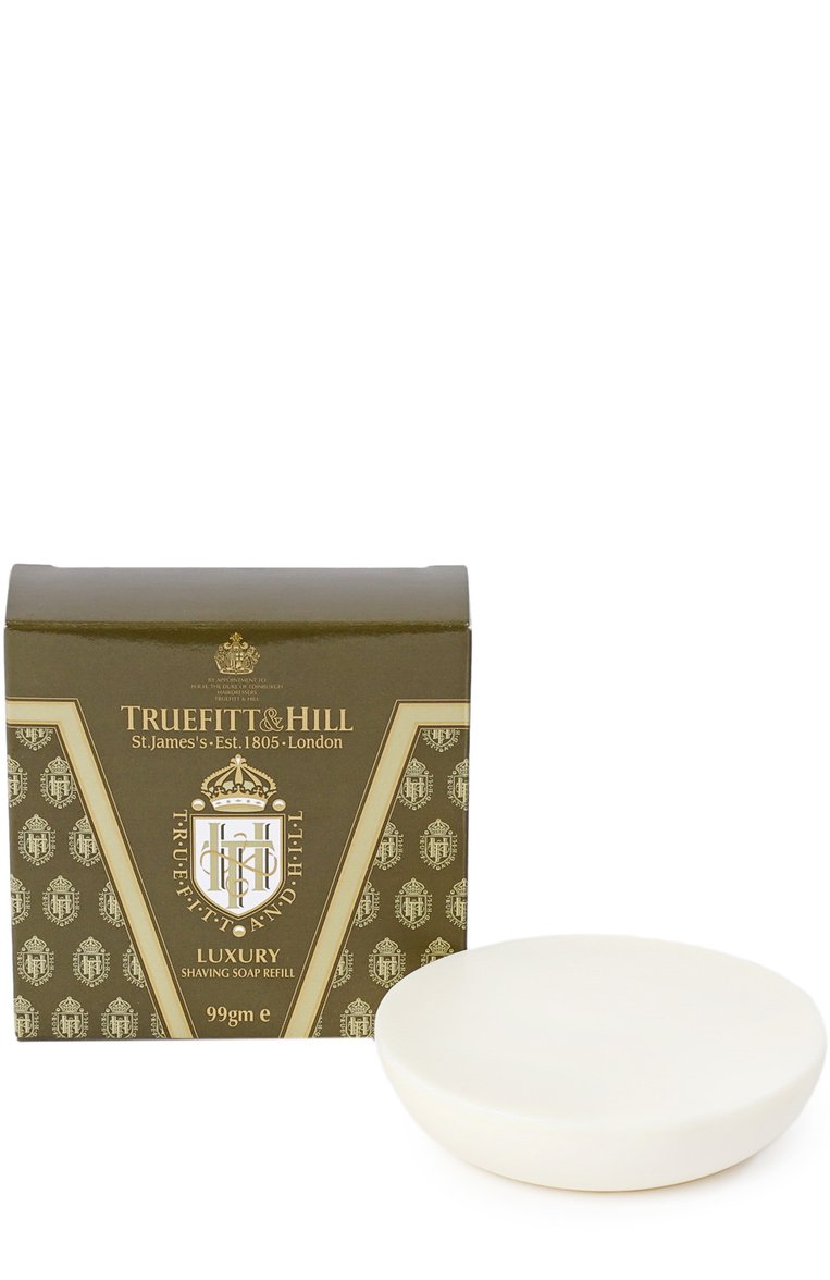 Мужская мыло для бритья luxury (запасной блок для деревянной чаши) TRUEFITT AND HILL бесцветного цвета, арт. 43 | Фото 1 (Статус проверки: Проверена категория; Тип продукта: Мыло; Региональные ограничения белый список (Axapta Mercury): Не проставлено; Нос: Не проставлено; Назначение: Для бритья; Автоматизация Diginetica: Не назначено)