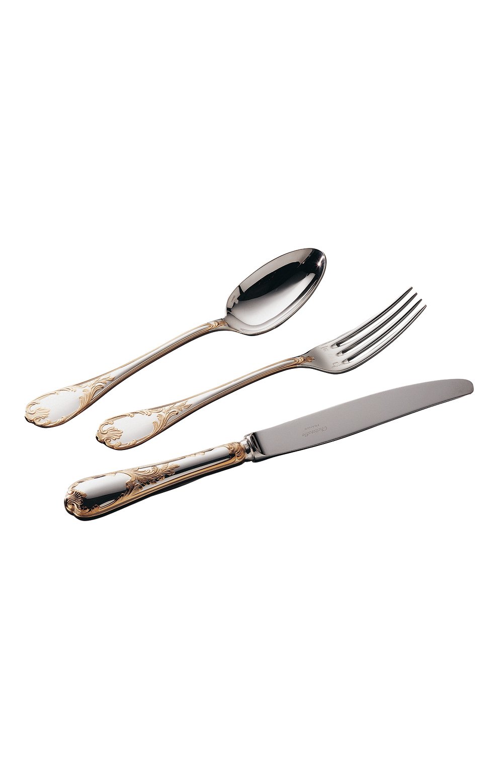 Ложка обеденная marly dp silver plated gold accent CHRISTOFLE, арт. 01238002, фото 2