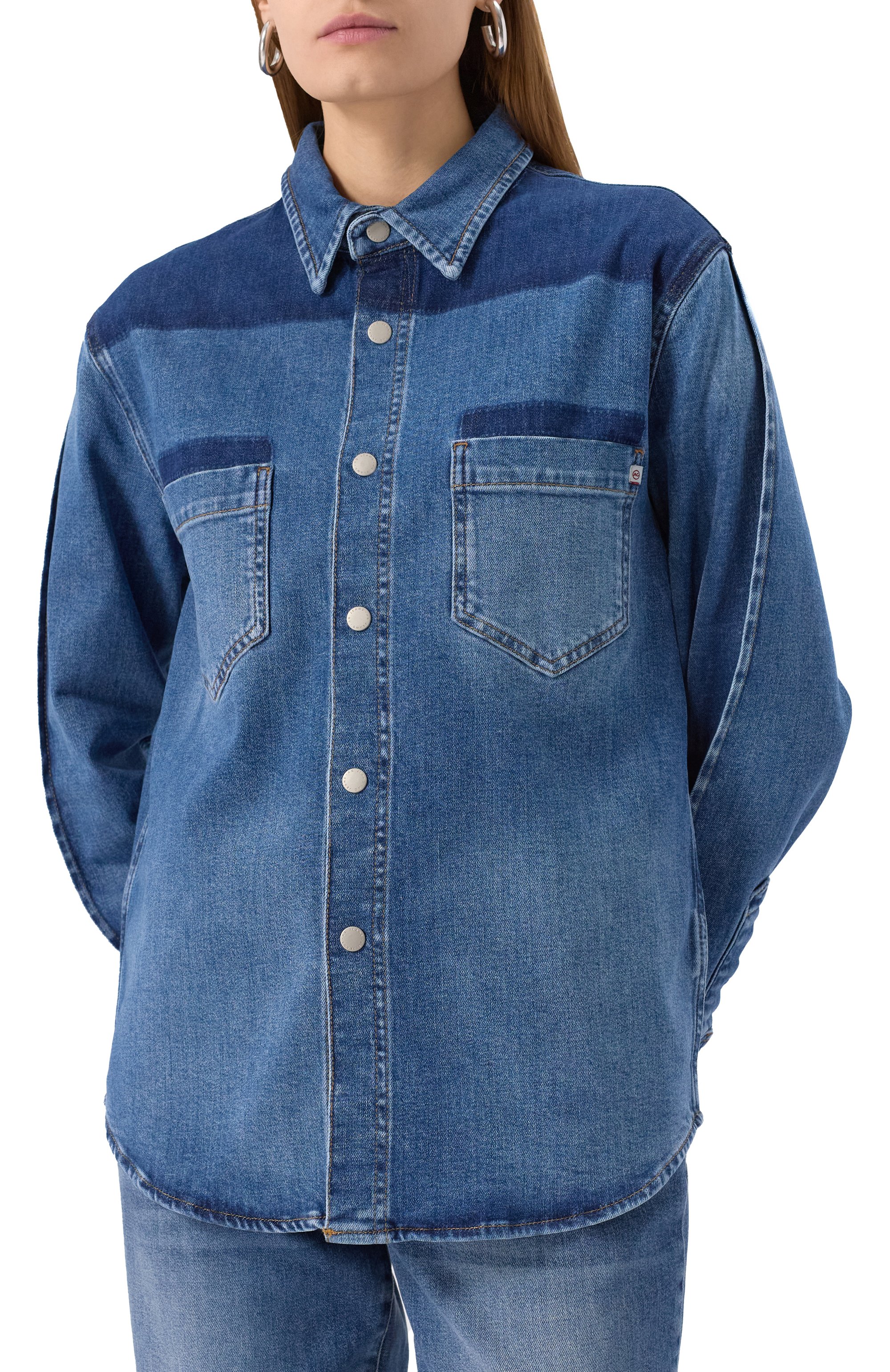 Джинсовая рубашка AG ADRIANO GOLDSCHMIED, арт. W0108-030, фото 3