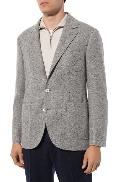 Шерстяной пиджак BRUNELLO CUCINELLI, арт. MQ4237BND, фото 3