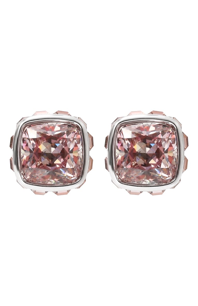Женские серьги birthstone SWAROVSKI розового цвета, арт. 5660799 | Фото 1 (Нос: Не проставлено; Материал: Кристаллы, Металл)